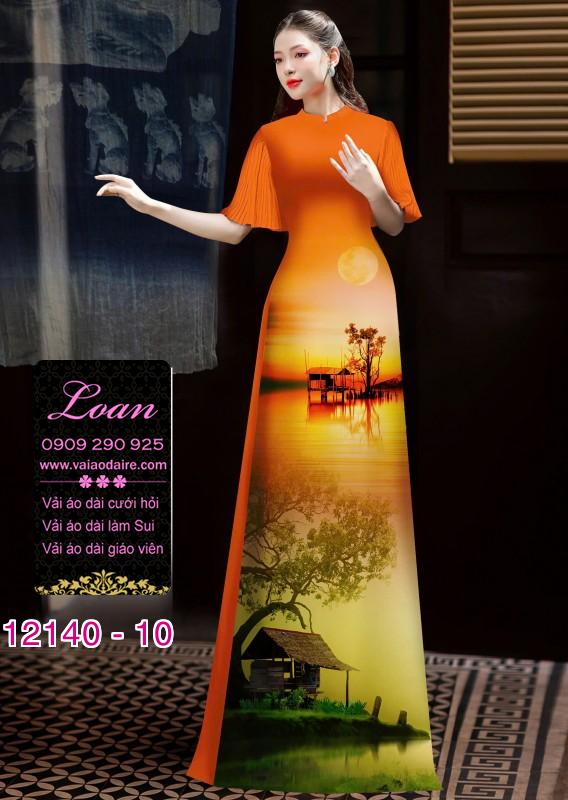 Vải áo dài phong cảnh Vải áo dài phong cảnh