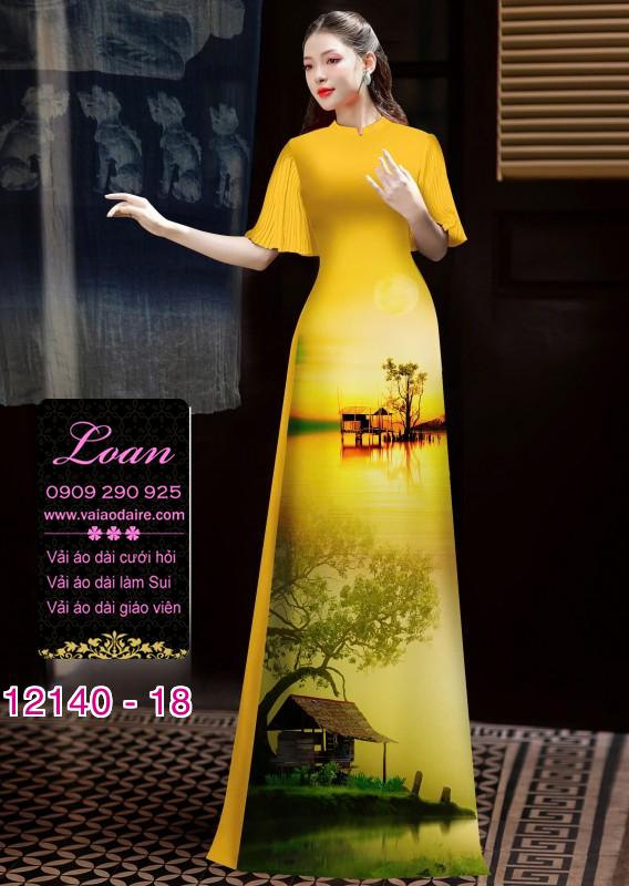 Vải áo dài phong cảnh Vải áo dài phong cảnh