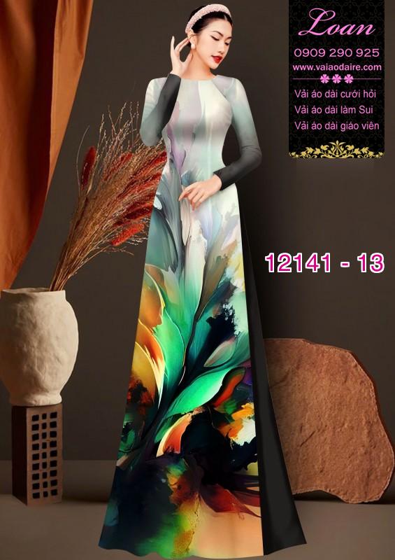 Vải áo dài hoa in 3D Vải áo dài hoa in 3D