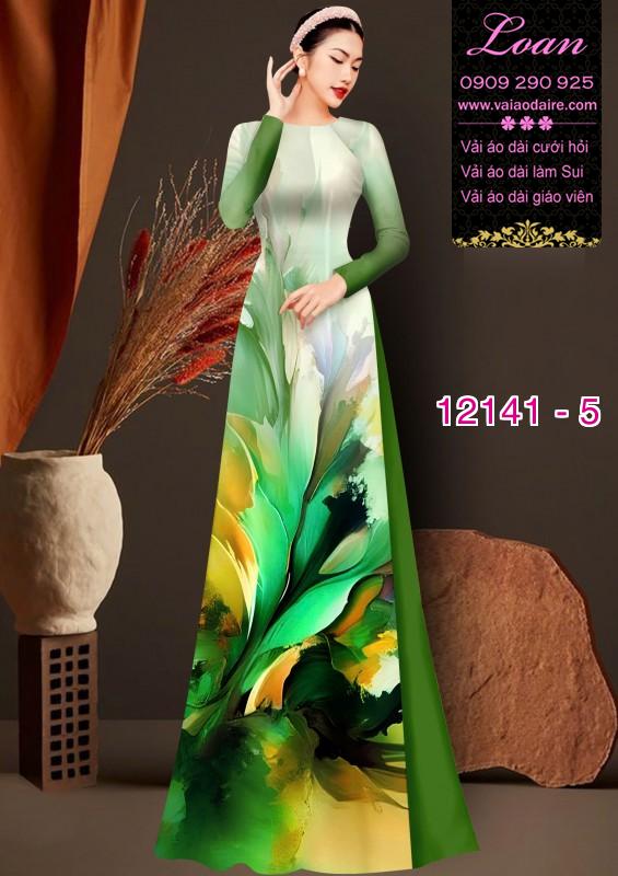 Vải áo dài hoa in 3D Vải áo dài hoa in 3D