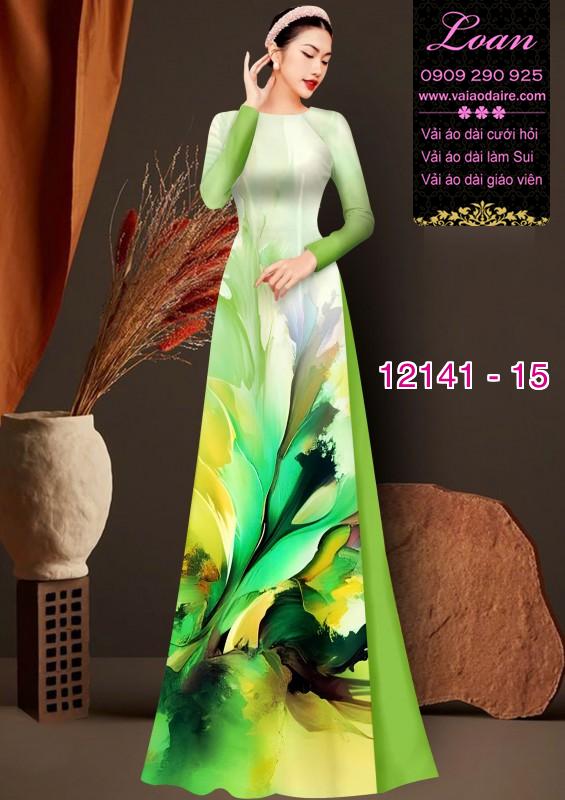 Vải áo dài hoa in 3D Vải áo dài hoa in 3D