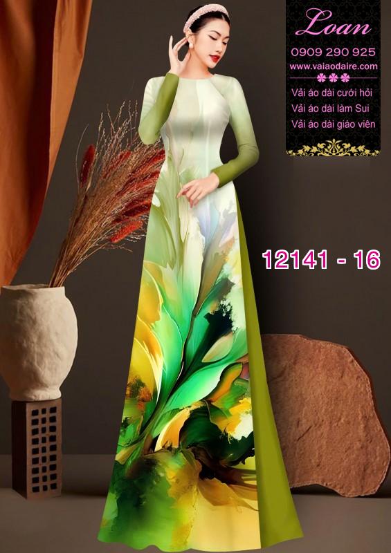 Vải áo dài hoa in 3D Vải áo dài hoa in 3D