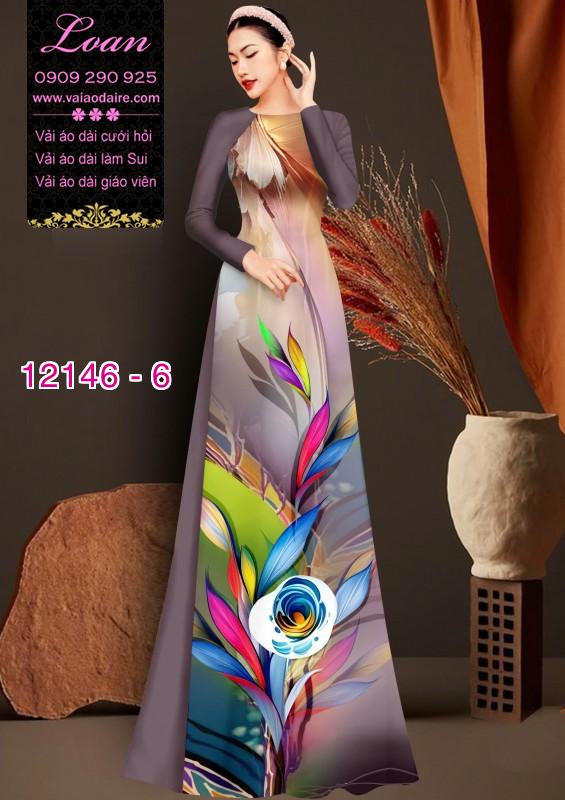 Vải áo dài hoa in 3D Vải áo dài hoa in 3D