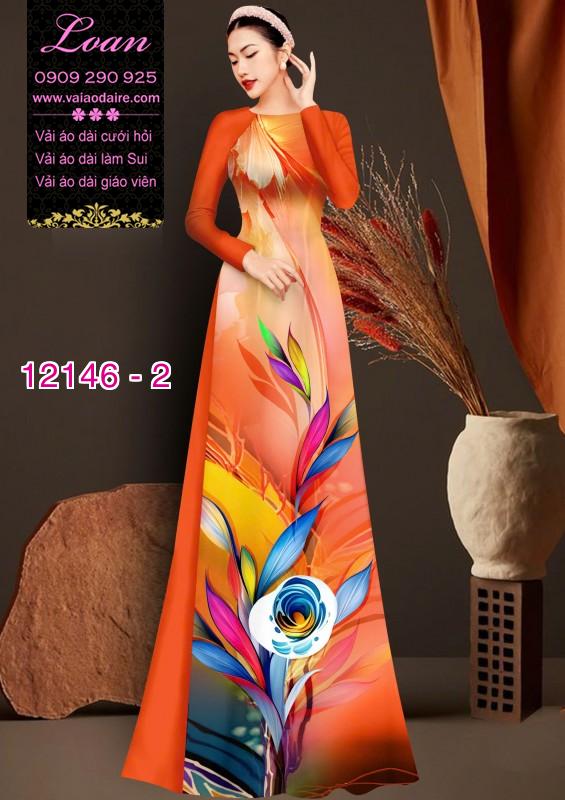 Vải áo dài hoa in 3D Vải áo dài hoa in 3D