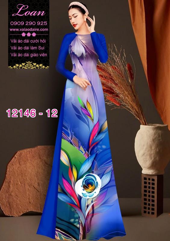 Vải áo dài hoa in 3D Vải áo dài hoa in 3D