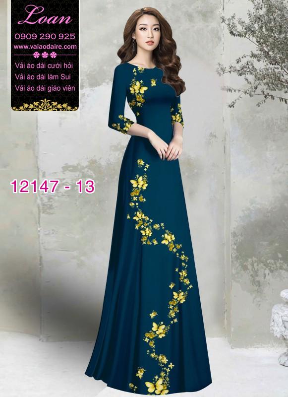Vải áo dài hoa dây Vải áo dài hoa dây