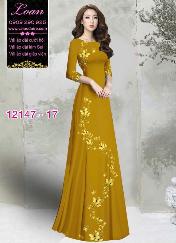 Vải áo dài hoa dây Vải áo dài hoa dây