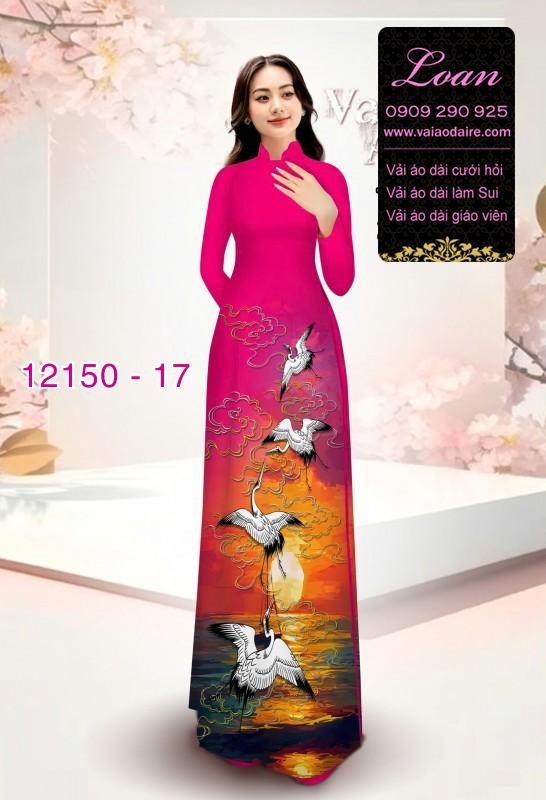 Vải áo dài in hoa 3D Vải áo dài in hoa 3D