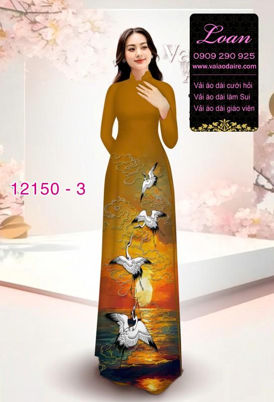 Vải áo dài in hoa 3D Vải áo dài in hoa 3D