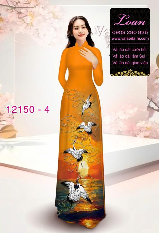 Vải áo dài in hoa 3D Vải áo dài in hoa 3D