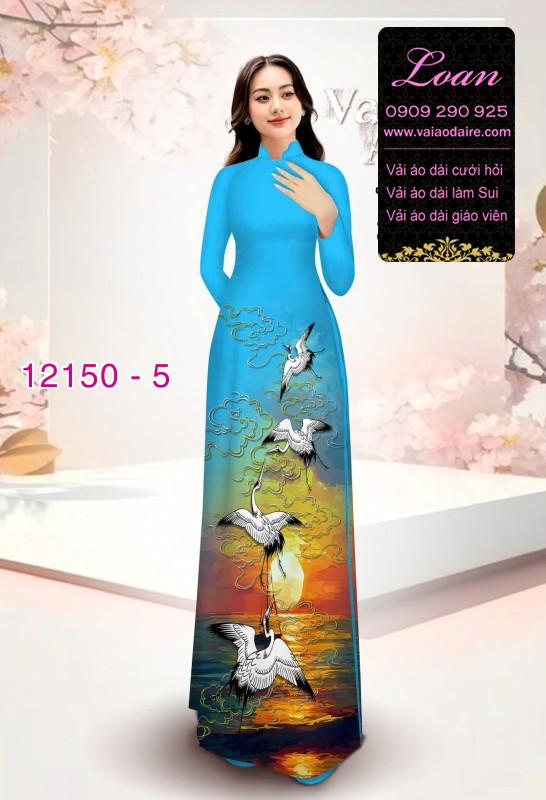 Vải áo dài in hoa 3D Vải áo dài in hoa 3D