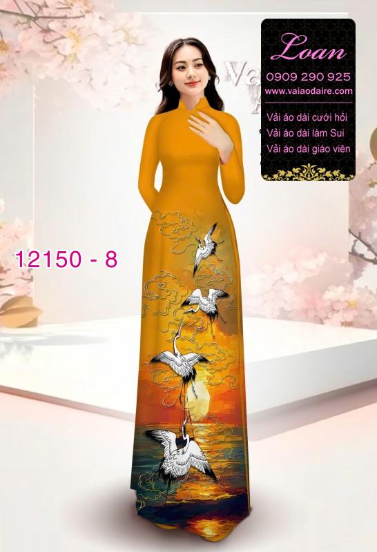 Vải áo dài in hoa 3D Vải áo dài in hoa 3D