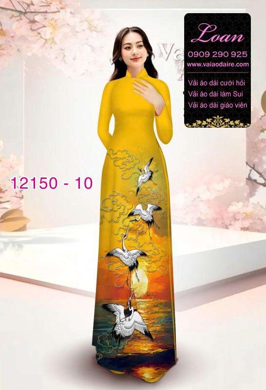 Vải áo dài in hoa 3D Vải áo dài in hoa 3D