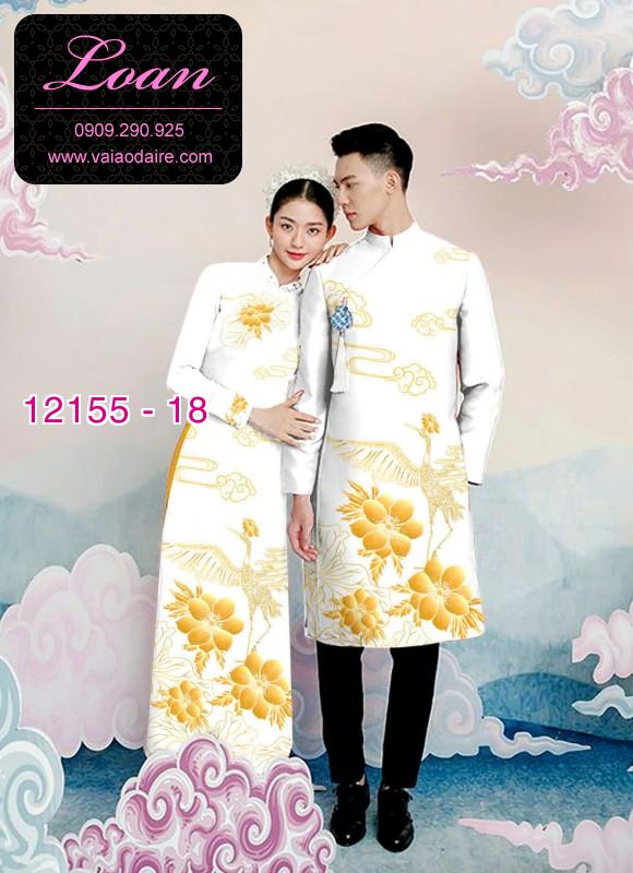 Vải áo dài đôi nam nữ Vải áo dài đôi nam nữ