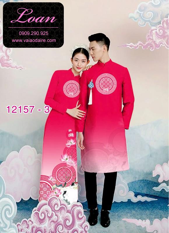 Vải áo dài đôi nam nữ Vải áo dài đôi nam nữ