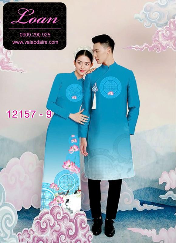 Vải áo dài đôi nam nữ Vải áo dài đôi nam nữ