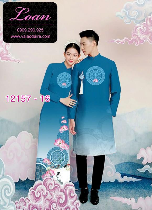 Vải áo dài đôi nam nữ Vải áo dài đôi nam nữ