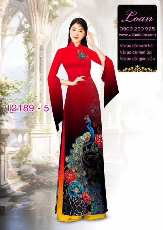 Vải áo dài in hoa 3D