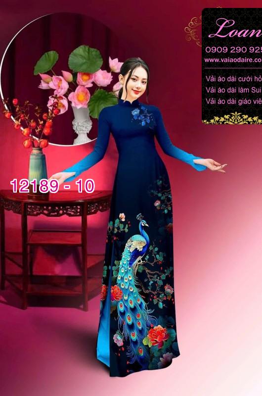 Vải áo dài in hoa 3D