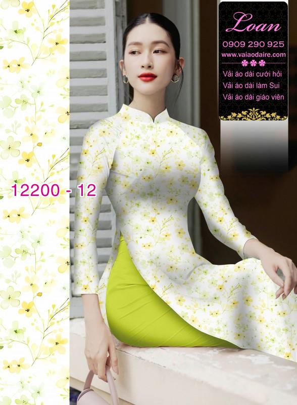 Vải áo dài in hoa 3D