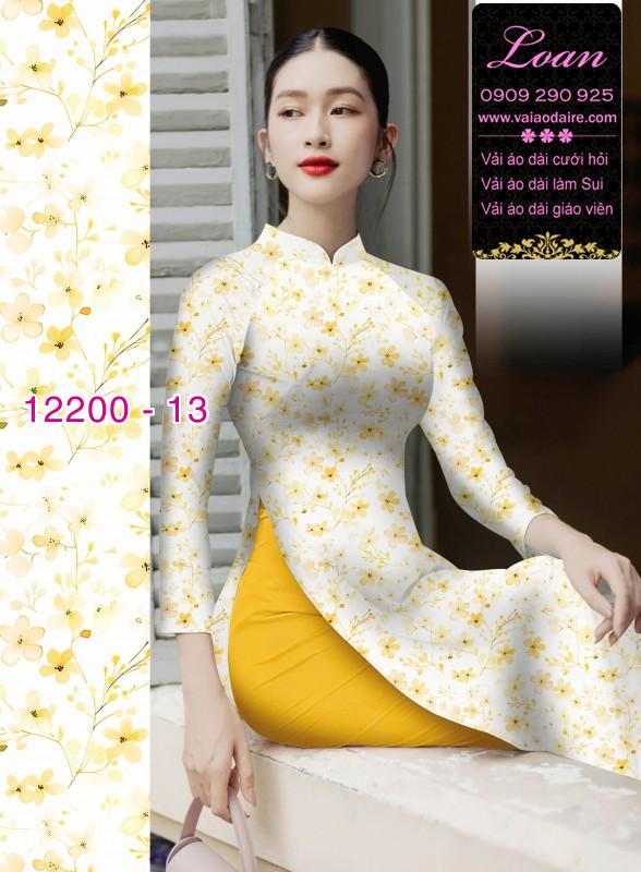 Vải áo dài in hoa 3D