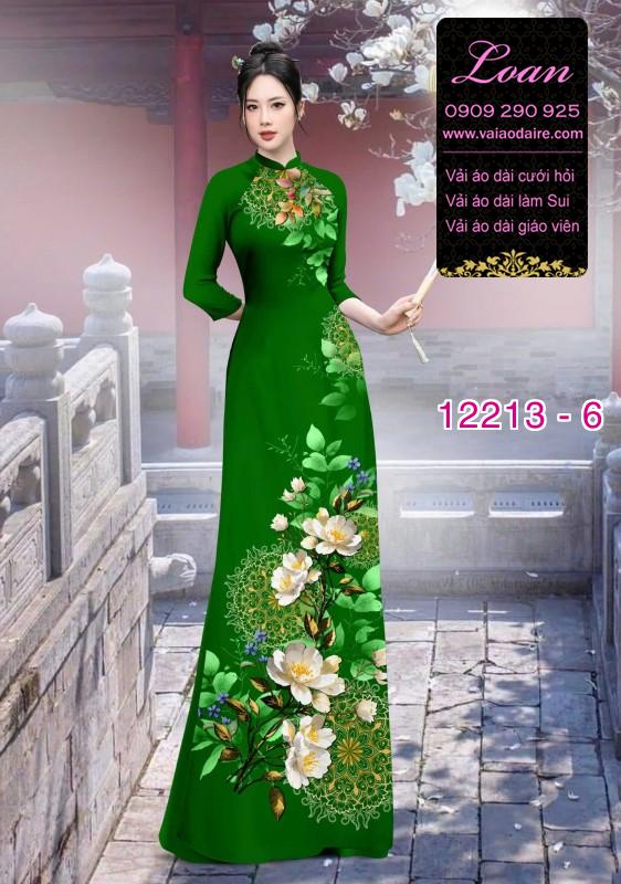 Vải áo dài in hoa 3D