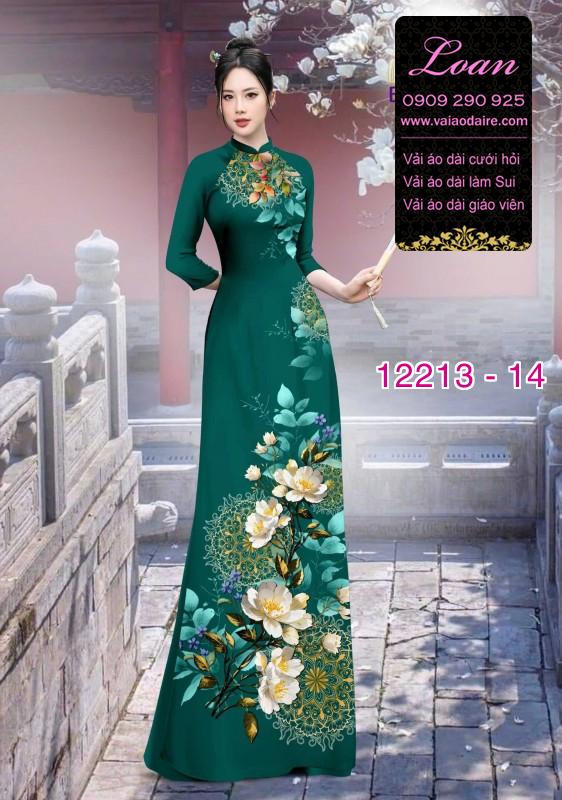 Vải áo dài in hoa 3D