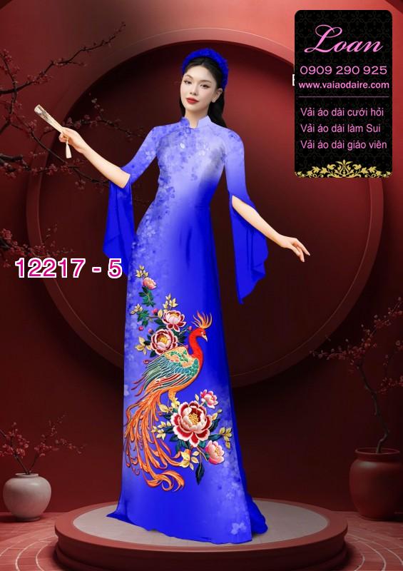 Vải áo dài in hoa 3D