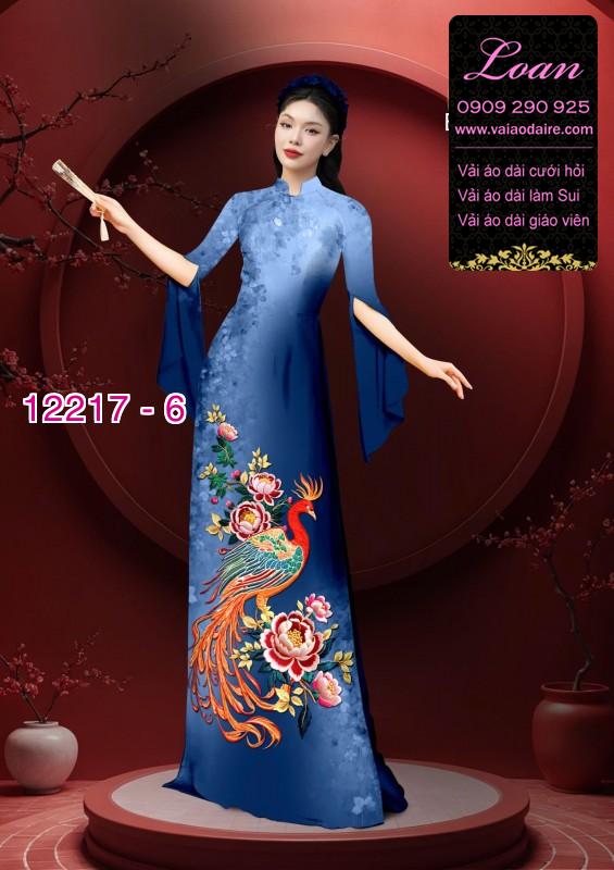 Vải áo dài in hoa 3D