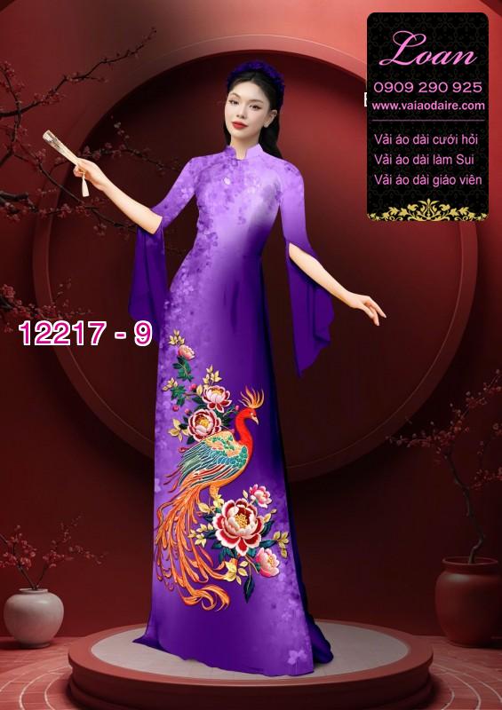 Vải áo dài in hoa 3D