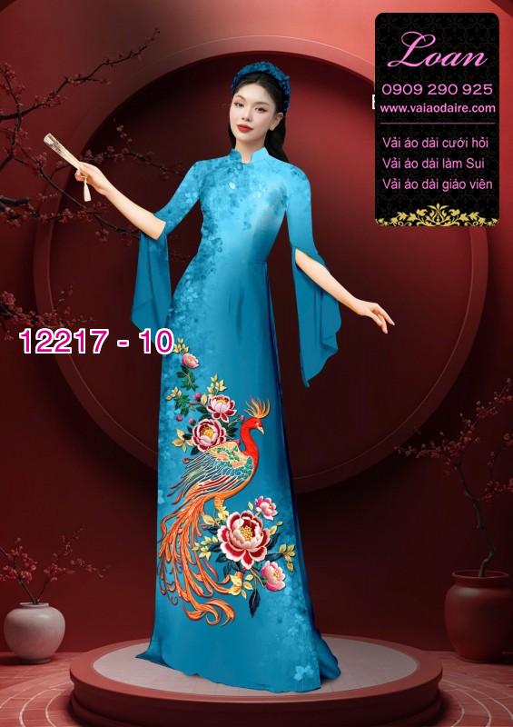 Vải áo dài in hoa 3D