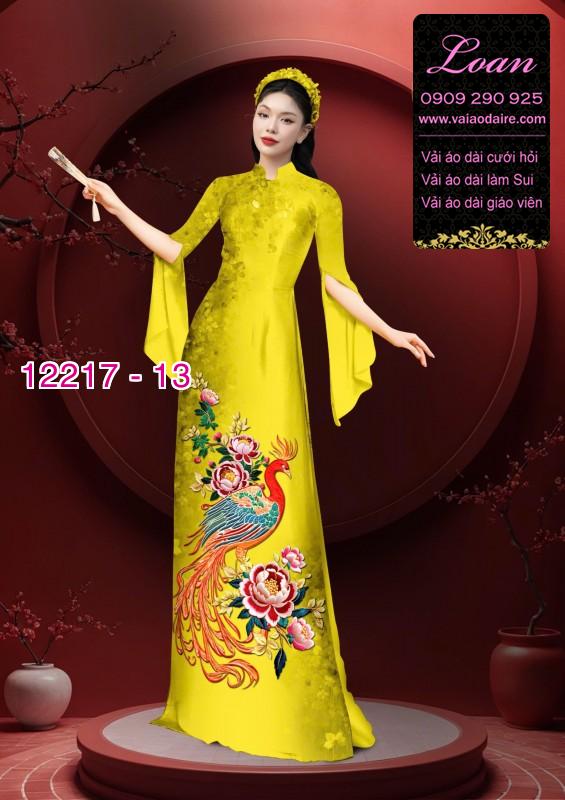 Vải áo dài in hoa 3D