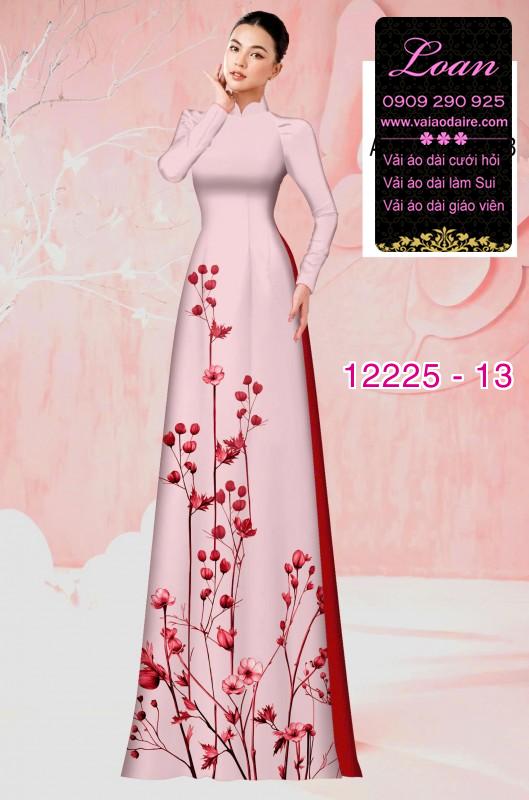 Vải áo dài in hoa 3D