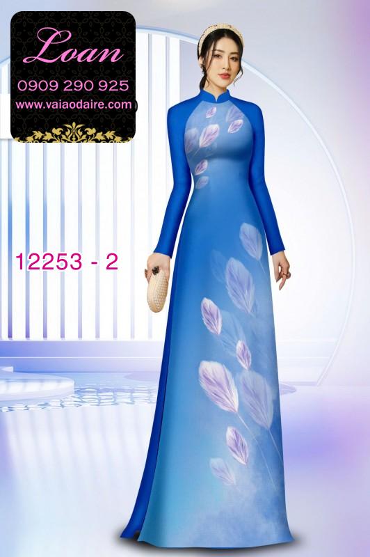 Vải áo dài hoa in 3D