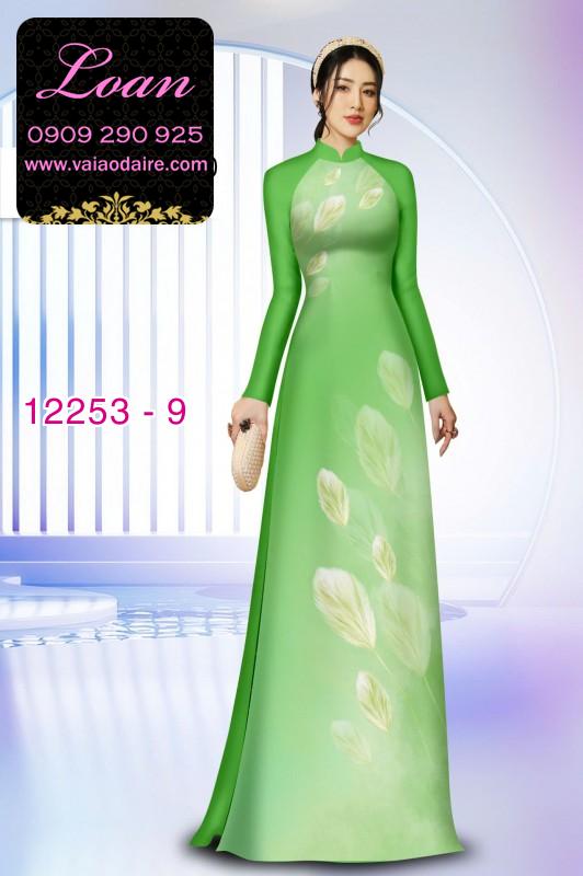 Vải áo dài hoa in 3D
