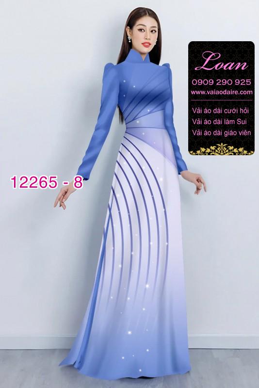 Vải áo dài hoa in 3D