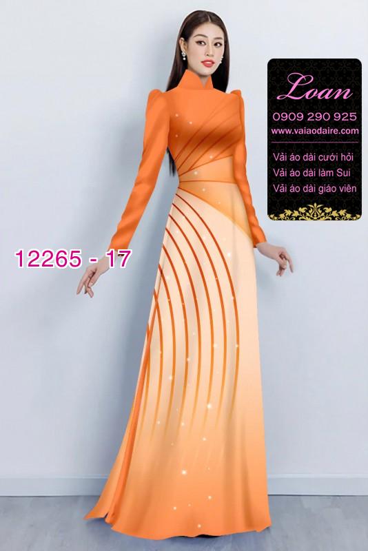 Vải áo dài hoa in 3D