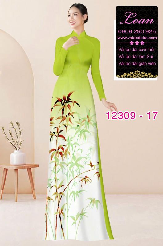 Vải áo dài in hoa 3D