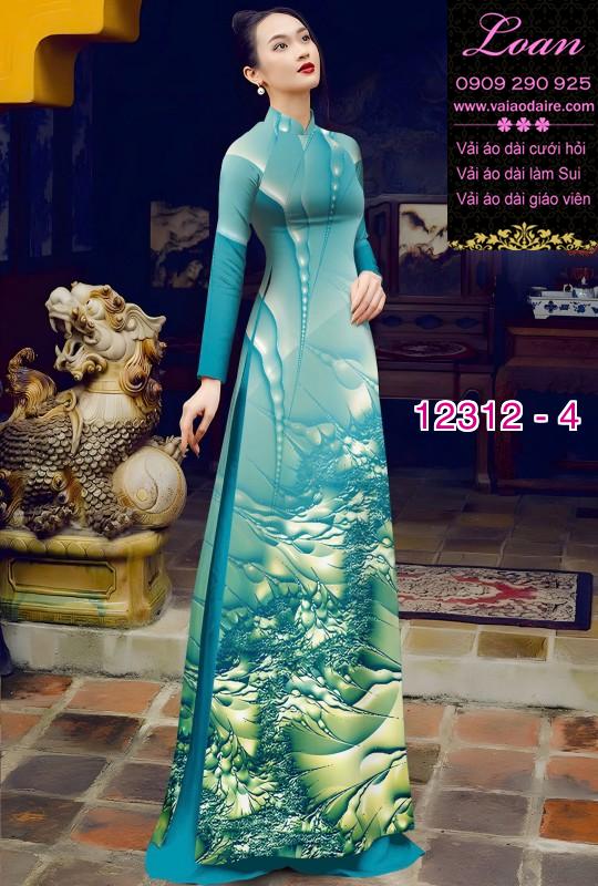 Vải áo dài in hoa 3D Vải áo dài in hoa 3D