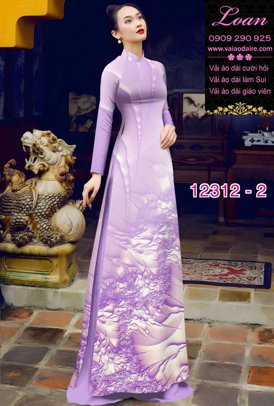 Vải áo dài in hoa 3D Vải áo dài in hoa 3D