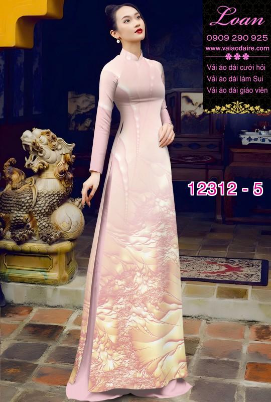 Vải áo dài in hoa 3D Vải áo dài in hoa 3D