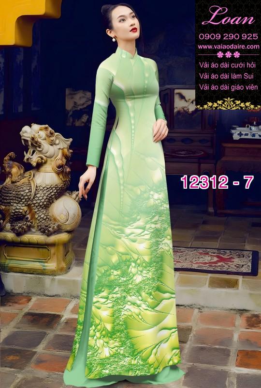 Vải áo dài in hoa 3D Vải áo dài in hoa 3D