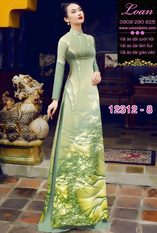 Vải áo dài in hoa 3D Vải áo dài in hoa 3D
