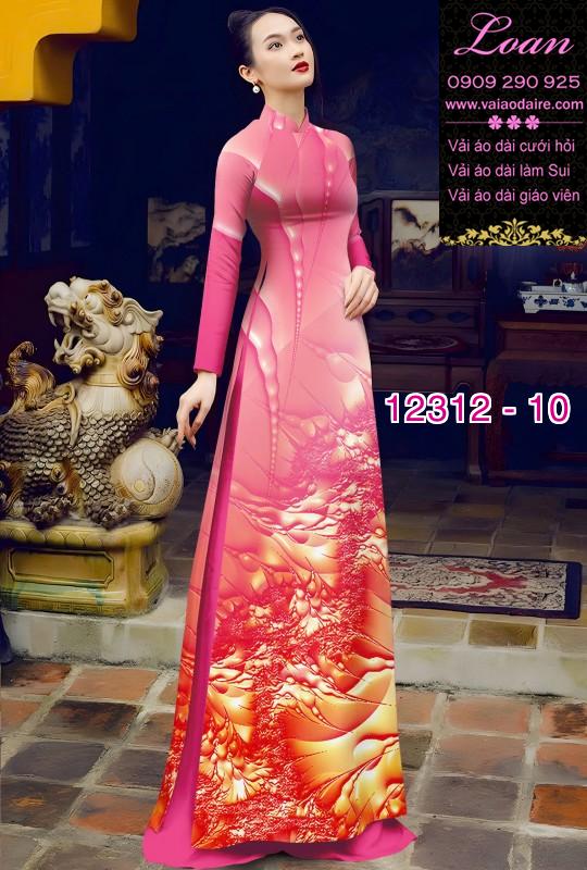 Vải áo dài in hoa 3D Vải áo dài in hoa 3D