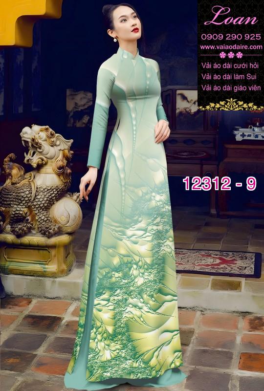 Vải áo dài in hoa 3D Vải áo dài in hoa 3D