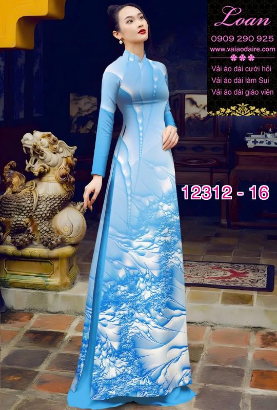 Vải áo dài in hoa 3D Vải áo dài in hoa 3D