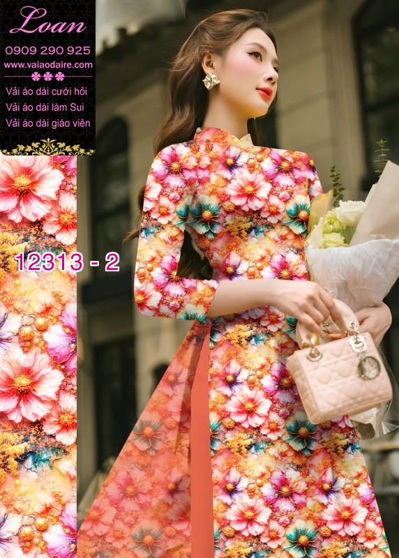 Vải áo dài hoa nhí Vải áo dài hoa nhí