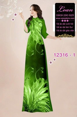 Vải áo dài hoa in 3D-DT 12316