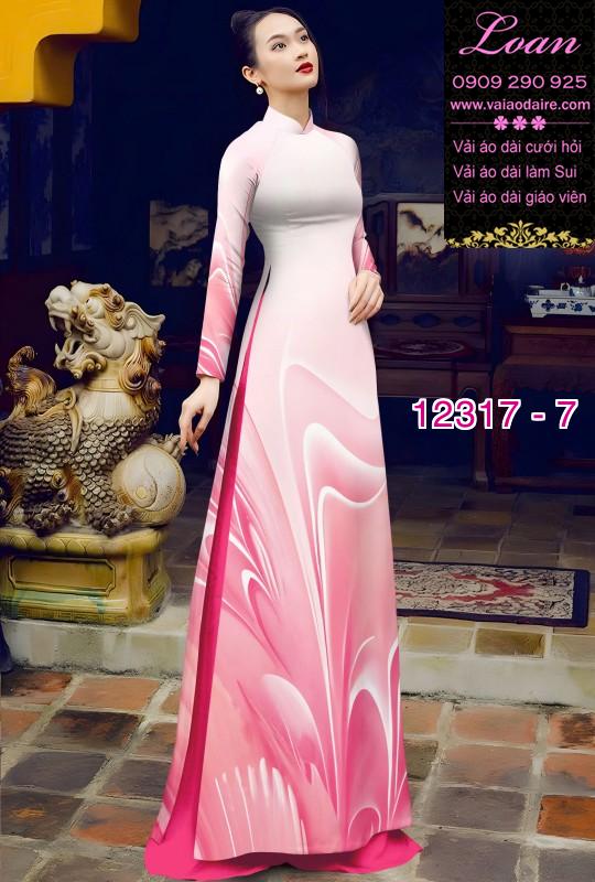 Vải áo dài hoa văn lập thể Vải áo dài hoa văn lập thể