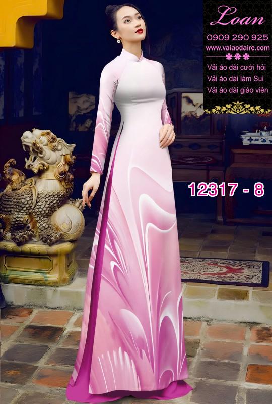 Vải áo dài hoa văn lập thể Vải áo dài hoa văn lập thể